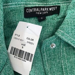 Central Park West Green Bomber Jacket